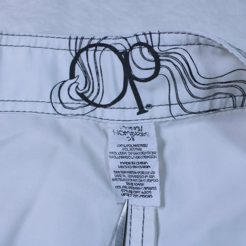 Ocean Pacific Board Shorts Mens 38 Surfing Palm Tree - Picture 2 of 9